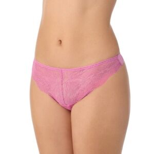 Ongossamer Womens  Luxe Lace Thong, Pink Size L MSRP $25.99 NWT